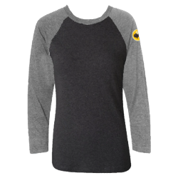 BU Two-Tone Long Sleeve, Charcoal/Graphite Heather / Thumbnail