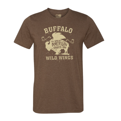 BU Retro Buffalo T-Shirt, Chocolate Heather