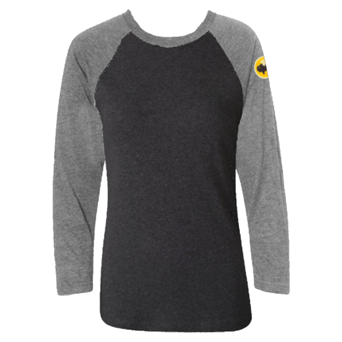 BU Two-Tone Long Sleeve, Charcoal/Graphite Heather